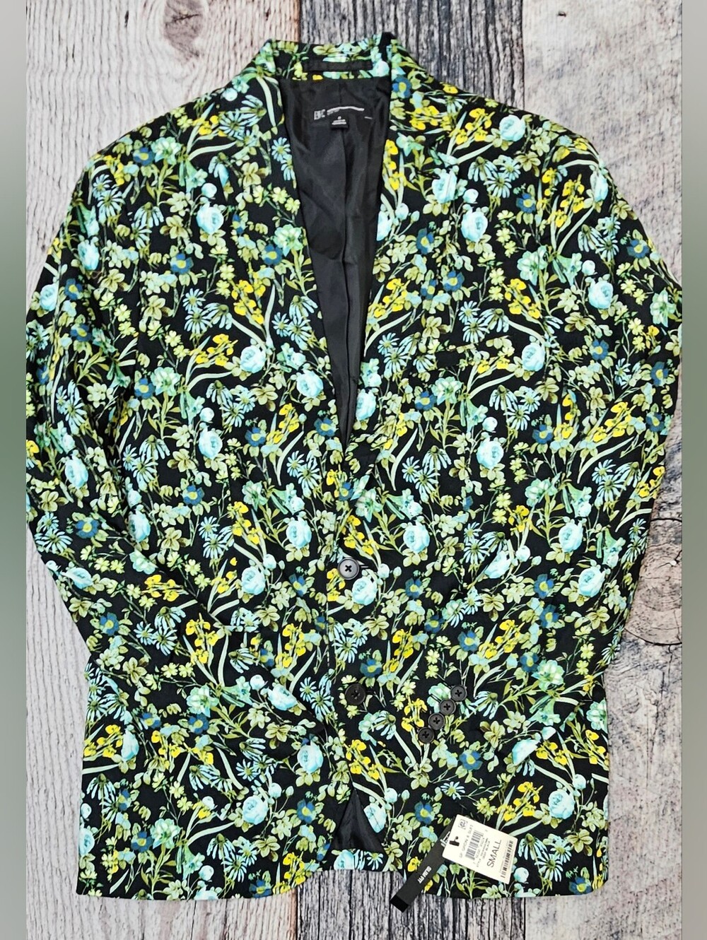 INC International Concepts Floral Slim Fit Sport Coat Blazer Men’s Size Small